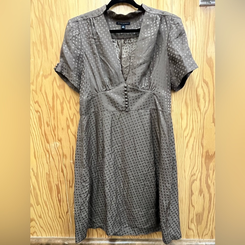 Sweet brown polka dot dress